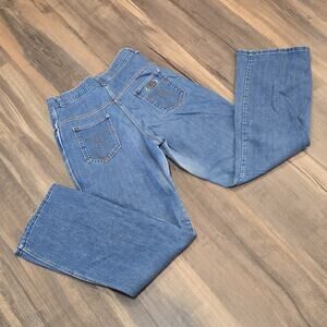 70s Vintage Blue Jeans March 1 Women's Hippie Pants 28x30